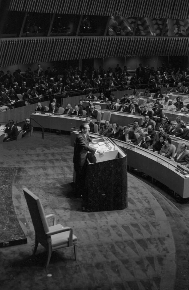 Cuba's President, Osvaldo Dorticos Torrado, addresses the United Nations General Assembly